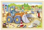 Einlegepuzzle Baustelle