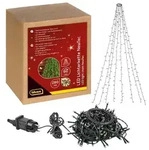Idena Lichterkette NewTec Weihnachtsbaum-&Uuml;berwurf 280 LED warmwei&szlig; f&uuml;r Innen...