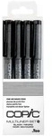 Copic Skizzen- und Zeichenstifte Multiliner schwarz 4 St&uuml;ck