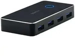 LINDY 4+2 Port USB 3.2 Gen 1-Umschalter (USB 3.0) Schwarz
