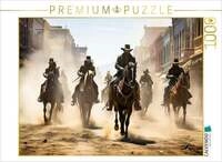 CALVENDO Puzzle Ankunft der Reiter im wilden Westen 1000 Teile Lege-Gr&ouml;&szlig;e...