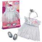 Zapf Creation BABY born Puppenkleidung Ballerina Outfit silber 43cm