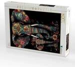 CALVENDO Puzzle Elefanten 1000 Teile Lege-Gr&ouml;&szlig;e 64x48cm Foto-Puzzle f&uuml;r