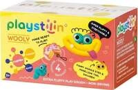 Playstilin Wooly - Extra fluffige Knete- Box - 4fach farbl. sort.