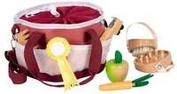 Pferdepflegeset mit Tasche rot