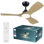 Philips LED Olas Deckenventilator 30 W mit Fernbedienung, Dimmbar