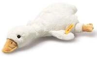 Steiff 242854 - Gans Gilda mit Rassel, liegend, Pl&uuml;sch, 21 cm