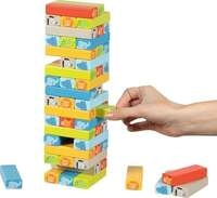 Geschicklichkeitsspiel Wackelturm mit Tiermotiven