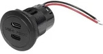 ProCar Power USB-C Doppelsteckdose PD/QC EV ohne LED max 2x 30 Watt...