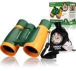 Bresser 11803 - FREEK VONK x BRESSER Kinder-Fernglas (gr&uuml;n/orange) 3x30, mit...