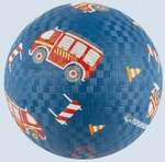 Sigikid 43519 - Ball Feuerwehr, blau, Naturkautschukball, 17 cm