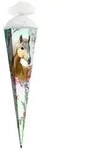 Motivschult&uuml;te 85 cm, Pferd Bella, Glitzerborte