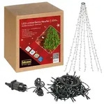 Idena Lichterkette NewTec Weihnachtsbaum-&Uuml;berwurf 200 LED warmwei&szlig; f&uuml;r Innen &
