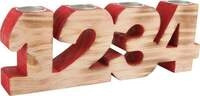 Small foot 2742 - Kerzenhalter Advent, Holz, 24x12x5cm