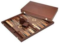 Backgammon Polyegos, gro&szlig;, Kunstleder