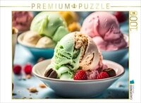 CALVENDO Puzzle Eiscreme - S&uuml;ndhaft lecker 1000 Teile Lege-Gr&ouml;&szlig;e 64x48cm
