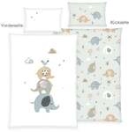 babybest&reg; 2485261063 - Elephants Bettw&auml;sche (Made in Green), 40x60 cm +...