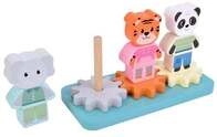 Stapelspiel mit Zahnrad "Jungle Friends"