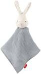 Sigikid 31265 - Baby Schnuffeltuch Hase, wei&szlig;/grau, Baumwoll-Musselin, sigibaby