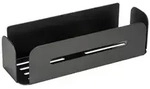 Turbo-Loc&reg; Wandablage Mod. Bivio Black matt, aus Aluminium