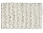 Badteppich Mod. Solivo Wei&szlig;, 50 x 80 cm, rutschfest und waschbar bis 30 &deg;C