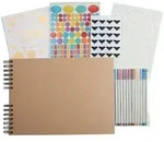 Set Scrapbooking, Album 32x22cm, Kraft, Scrap' Addict