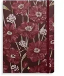 Burde Notizbuch Deluxe A5 burgundy flower