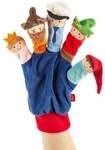 Sigikid 43505 - Fingerpuppen Handschuh Kasper/R&auml;uber/Polizist/Prinzessin,