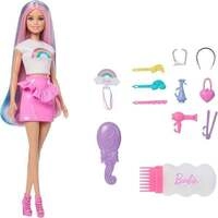 Barbie Haarspiel Puppe Regenbogen Glitzer