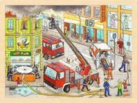 Einlegepuzzle Feuerwehreinsatz