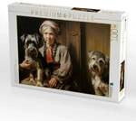 CALVENDO Puzzle Ein Motiv aus dem Kalender "Dame mit Hund" 1000 Teile...