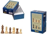 Schachfiguren Artus, K&ouml;nigsh&ouml;he 78 mm, gewichtet, in Setup Box