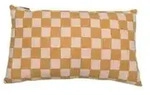 Kissenh&uuml;lle "Schachbrett" gold