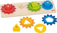 Sortierspiel Formen mit Zahnr&auml;dern