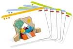 HABA 2012382001 - Stapel-Legespiel Bauspa&szlig; Logik 2in1, 33-teilig, Holz