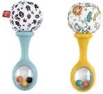 Fisher-Price Babys Rumba-Rasseln Spielzeug, 2er-Set f&uuml;r Babys ab 3 Monaten, ko