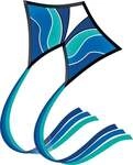 Paul G&uuml;nther 1158 - Einleiner-Drachen Blue Wave aus Ripstop-Polyester, mit Schwanz,