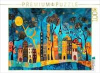 CALVENDO Puzzle Lichtermeer &uuml;ber Urbania 1000 Teile Lege-Gr&ouml;&szlig;e 64x48cm Foto-Puzzle