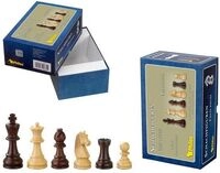 Schachfiguren Barbarossa, K&ouml;nigsh&ouml;he 90 mm, gewichtet, in Setup Box
