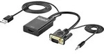 SpeaKa Professional AV Konverter SP-12111624 [VGA, Klinke - HDMI] 1920 x 1080 Pixel