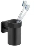 Turbo-Loc&reg; Zahnputzbecherhalter Uno Mod. Porto Black, Befestigen ohne Bohren