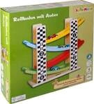 SpielMaus Holz Rollbahn mit Autos