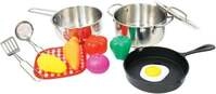 SpielMaus K&uuml;che Edelstahl Topfset, 13-teilig