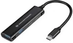 Conceptronic HUBBIES12B USB-Hub 2+2 Port USB-A, USB-C&reg; USB 3.0 5 GBit/s mit USB-C&reg;