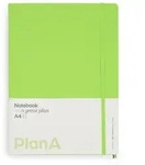 Notizbuch A4 Hardcover Kiwi Green Blanko, 192 Seiten