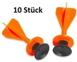 Bestsaller 4209 - Sicherheits-Saugnapf-Darts orange, f&uuml;r HOLZ-Armbr&uuml;ste, 10er...
