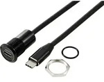 TRU COMPONENTS USB-C&reg; (3.1) Buchse/Stecker 1m Kabel schwarz TC-13376328...