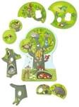 HABA 1306939001 - Holzpuzzle Waldtiere, Schichtenpuzzle mit 3 Ebenen