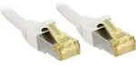 LINDY 47321 RJ45 Patchkabel CAT 6a (Rohkabel CAT 7) S/FTP 0.50 m Wei&szlig; mit
