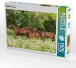 CALVENDO Puzzle Ein Motiv aus dem Kalender Pferde im Gr&uuml;nen 1000 Teile...